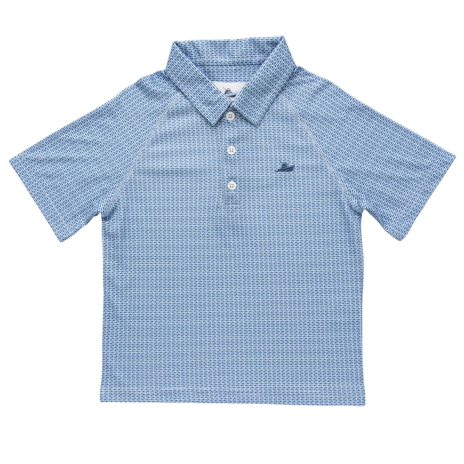 Shark Print Polo