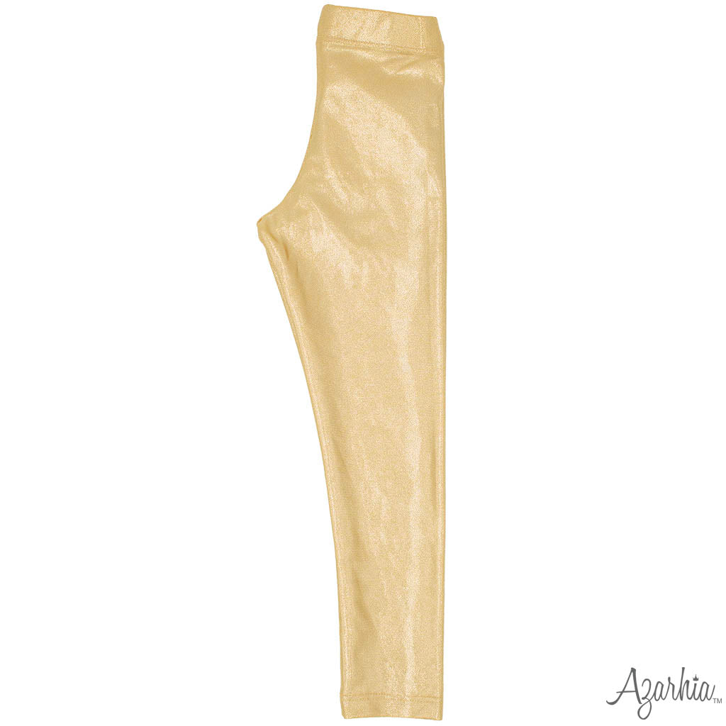 Gold shimmer leggings