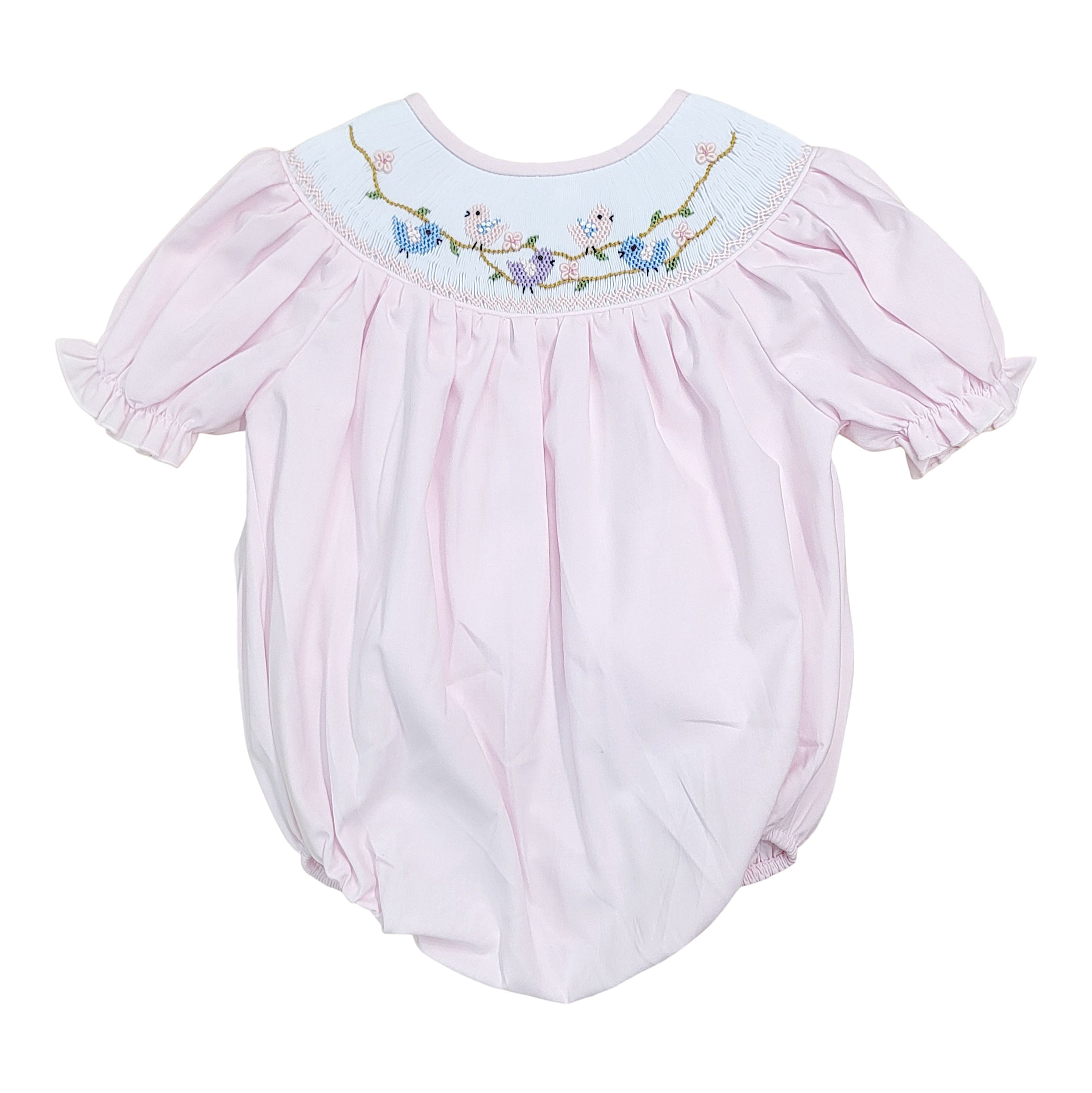 Birds and Blossom Smocked Bubble