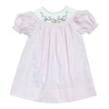 Birds and Blossom Pink Smocked Dress