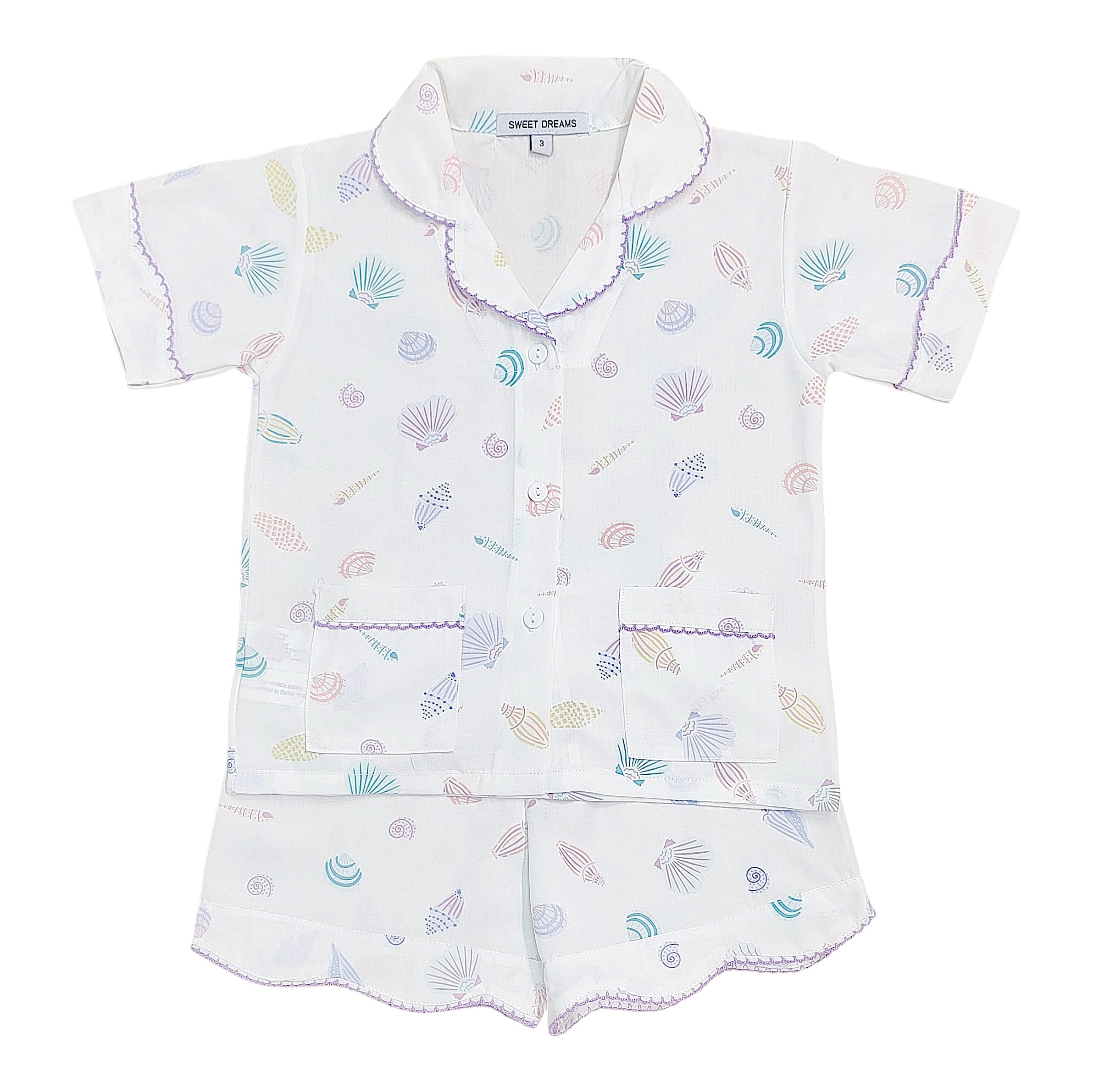Seashell Print girl's Pjs