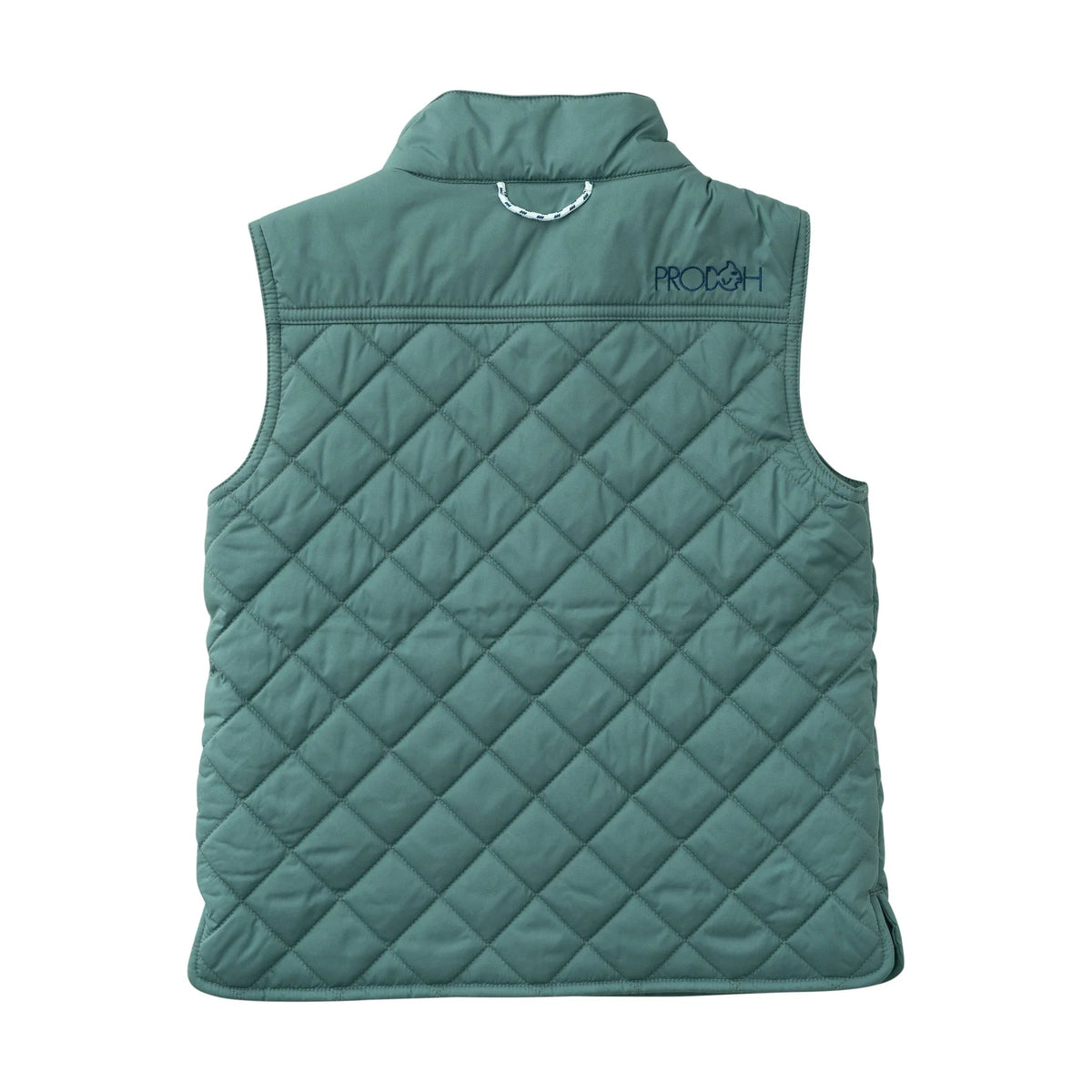 Kids PRO Quilted Vest in Smoke Pine Green