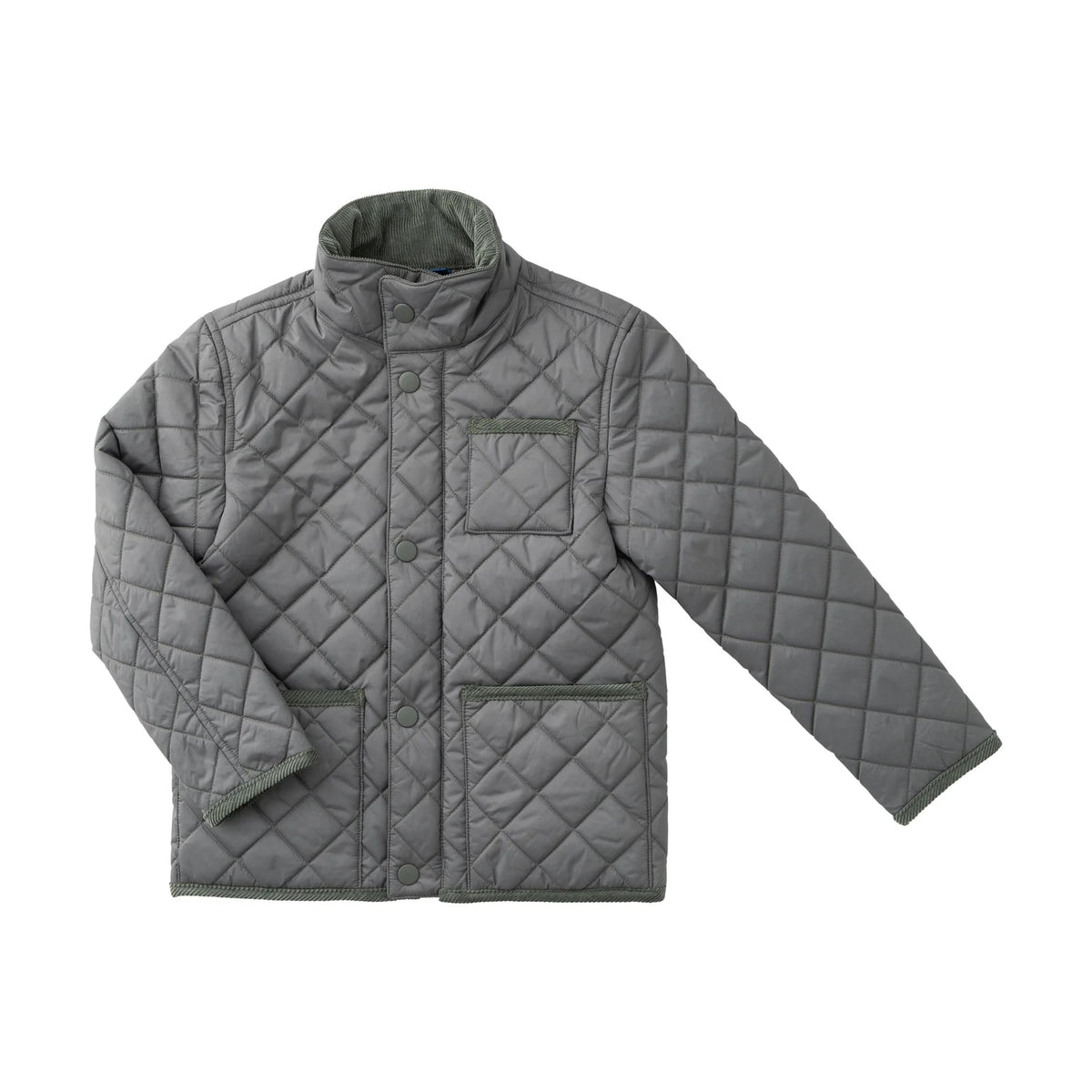 Kids Quilted Barn Jacket in Fly Fishing Green