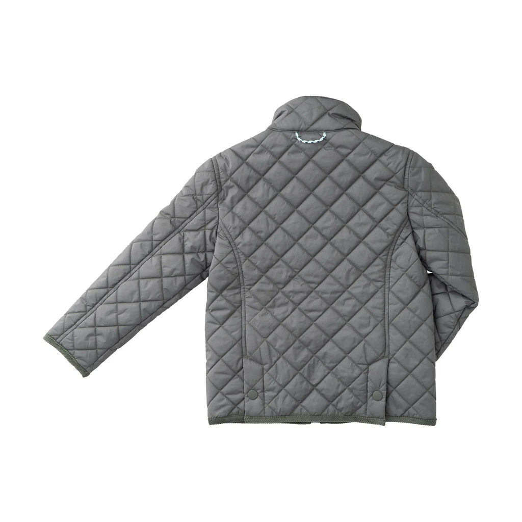 Kids Quilted Barn Jacket in Fly Fishing Green
