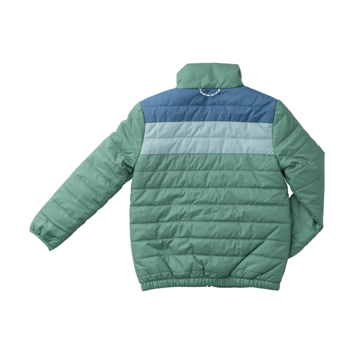 Boys Colorblock Puffer Jacket in Spruce Green