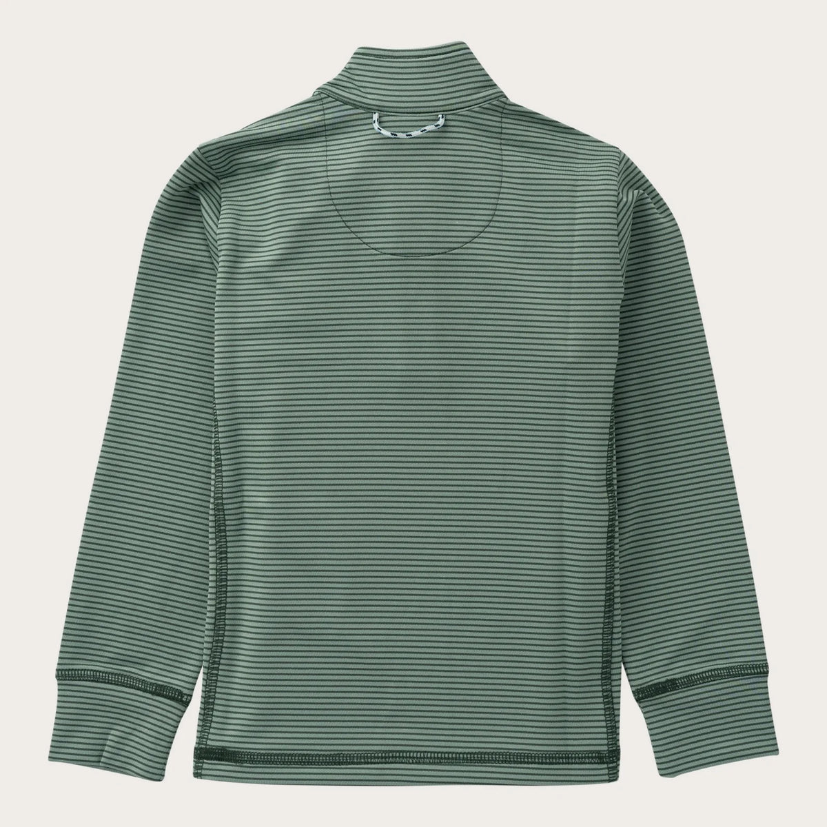 Boys' PRO Performance 1/4 Zip Pullover in Camping Green Stripe