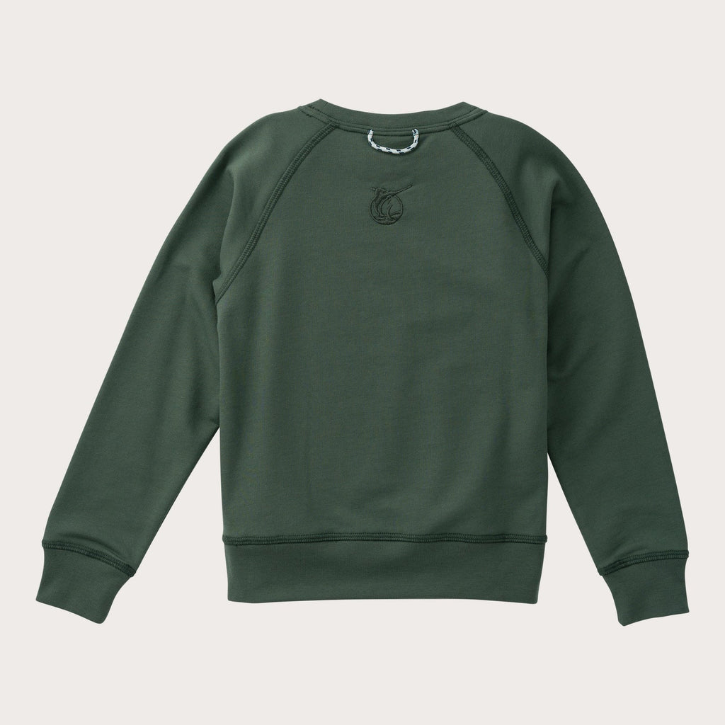 Kids' Classic Crew Control Sweatshirt in Camping Green