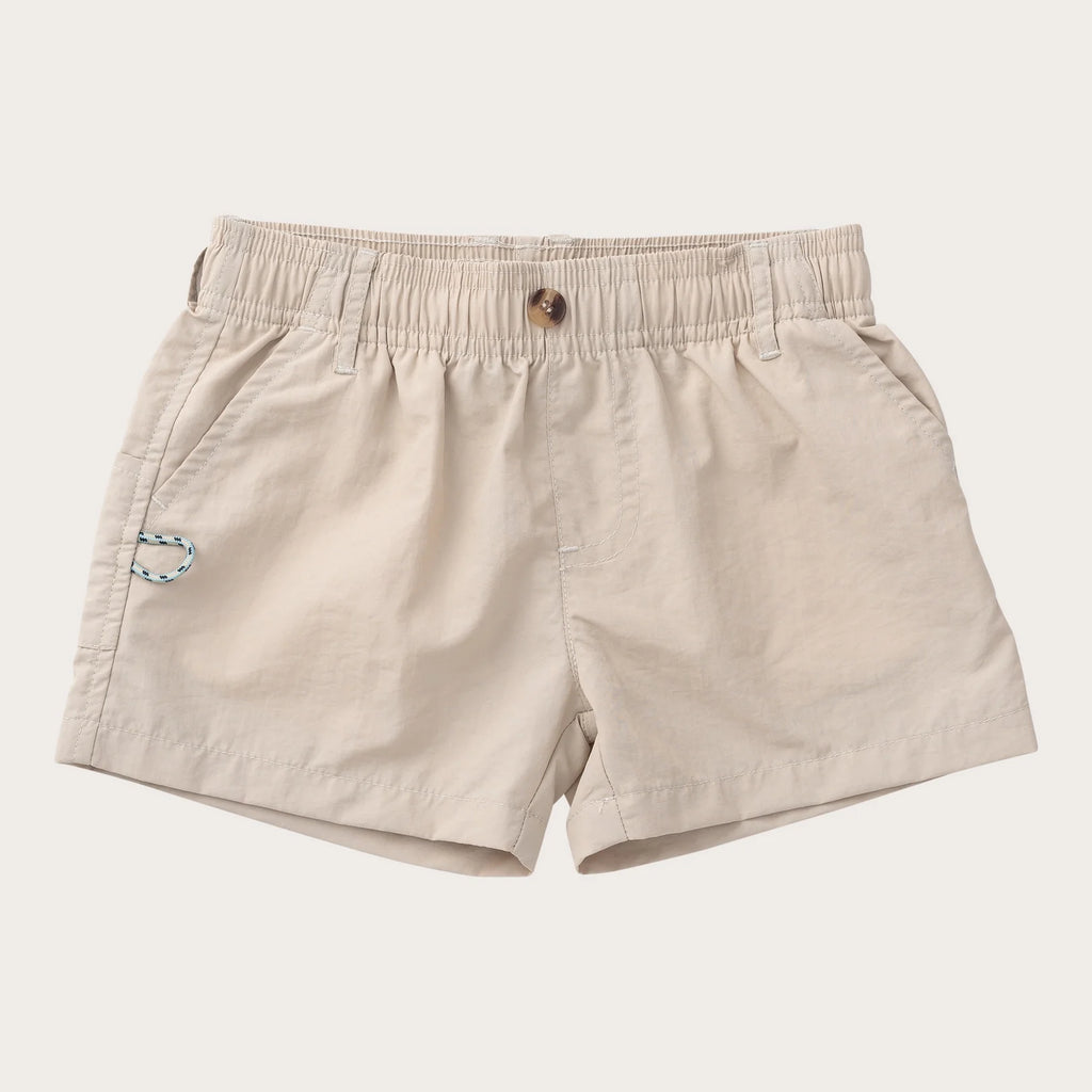 Boys' Outrigger Performance Short in Feather Gray Khaki