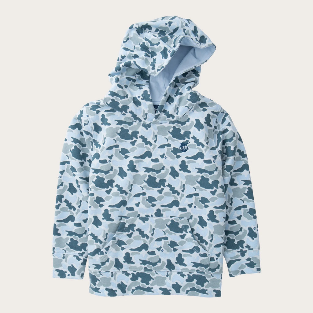 Boys' Spinnerbait Hooded Sweatshirt in Coastal Blues Camo