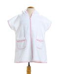 Sleeveless Cover Up With Hood – Pink Gingham