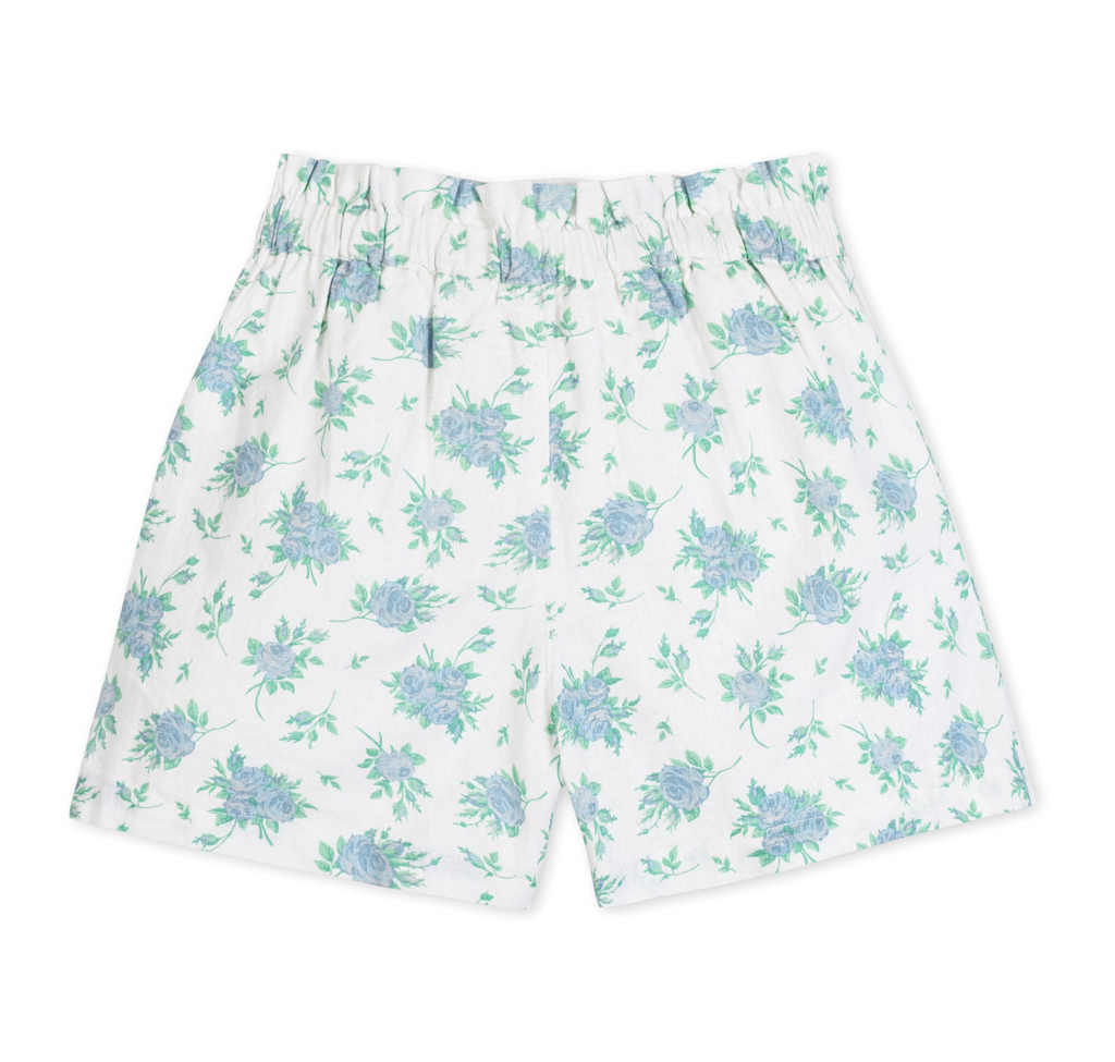 Linen Pull-On Paperbag Shorts