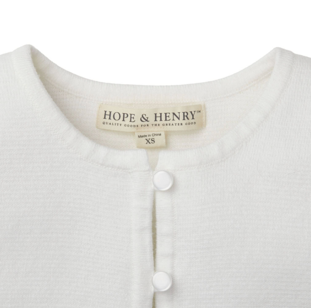 Cropped Curved Hem Cardigan