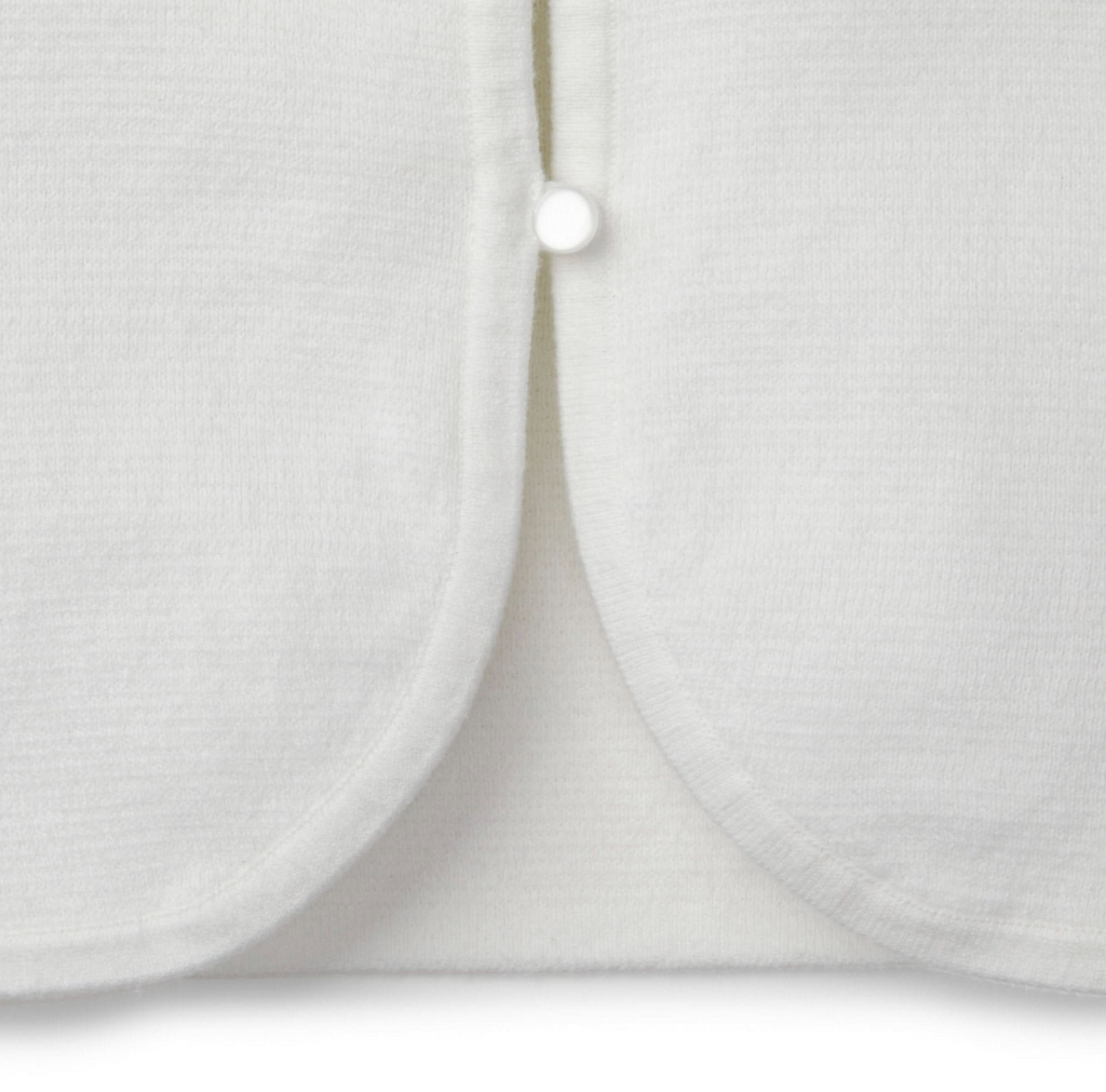 Cropped Curved Hem Cardigan