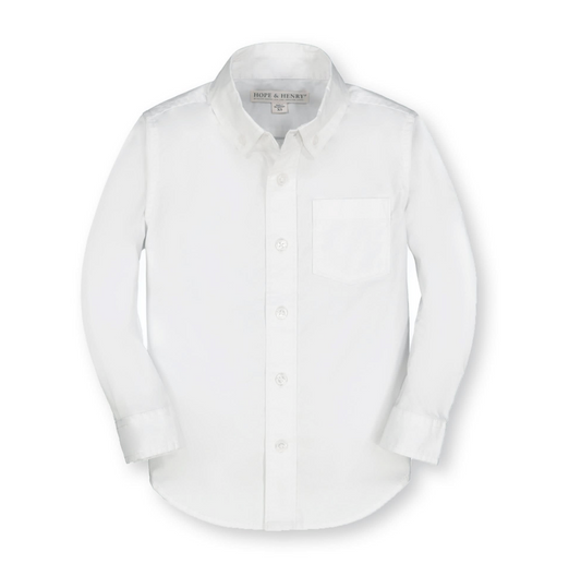 Stretch Poplin Organic Button Down Shirt