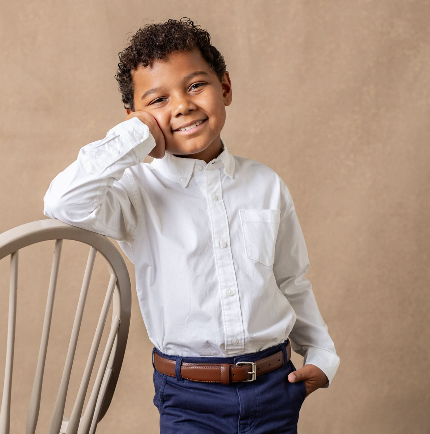 Stretch Poplin Organic Button Down Shirt