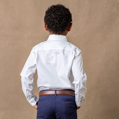 Stretch Poplin Organic Button Down Shirt