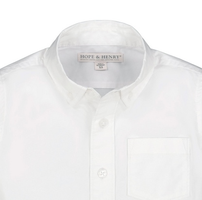 Stretch Poplin Organic Button Down Shirt