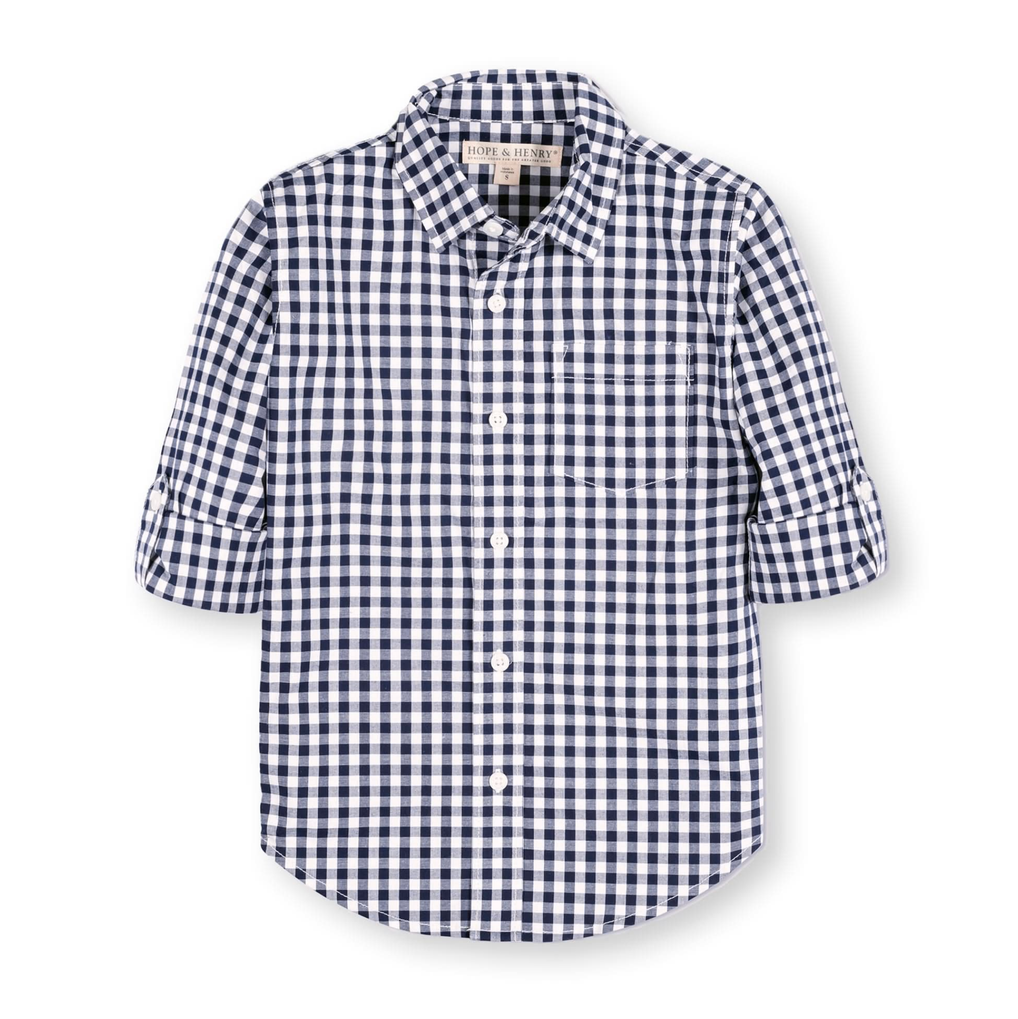Organic Stretch Poplin Roll-Up Shirt