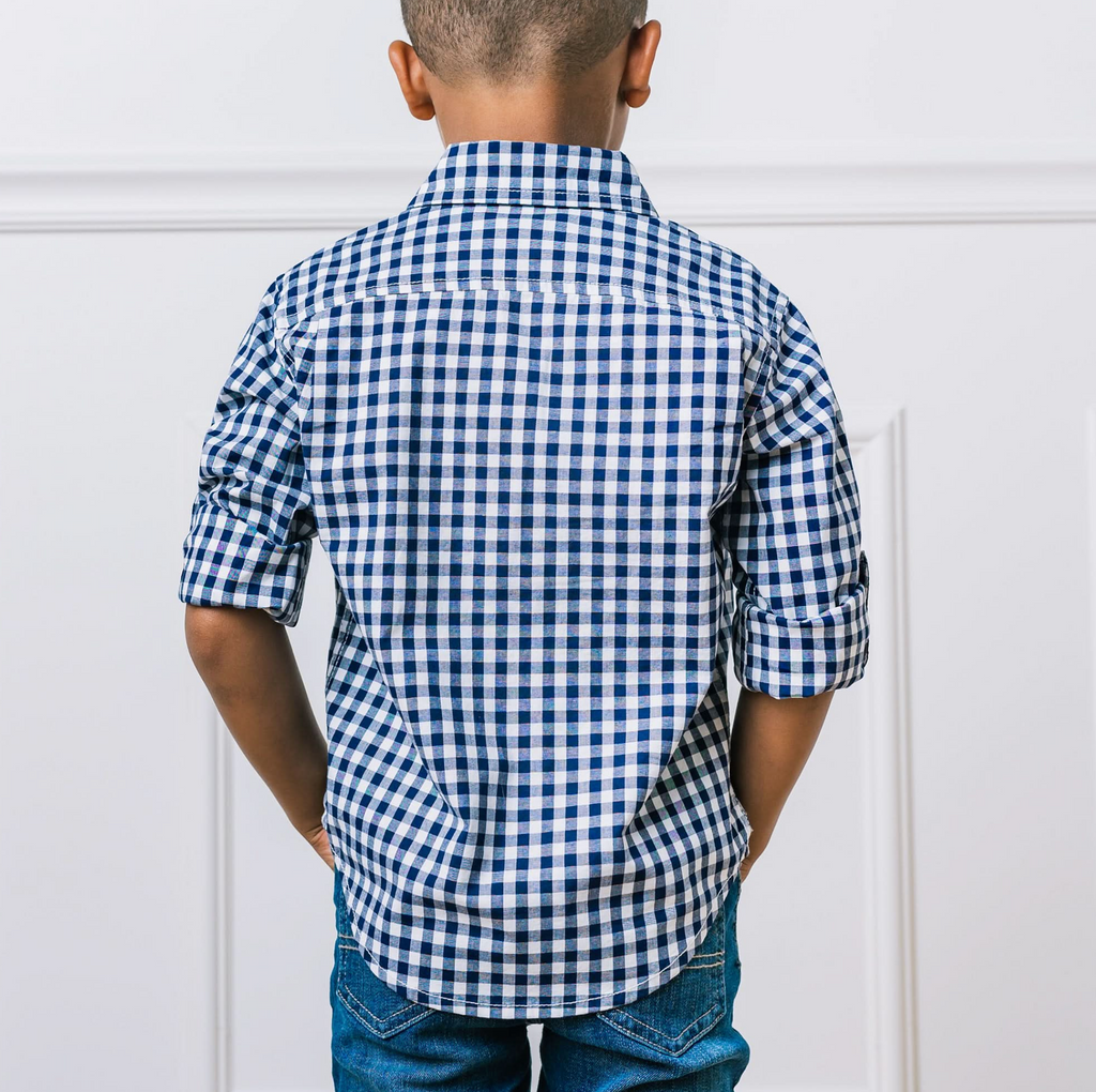 Organic Stretch Poplin Roll-Up Shirt