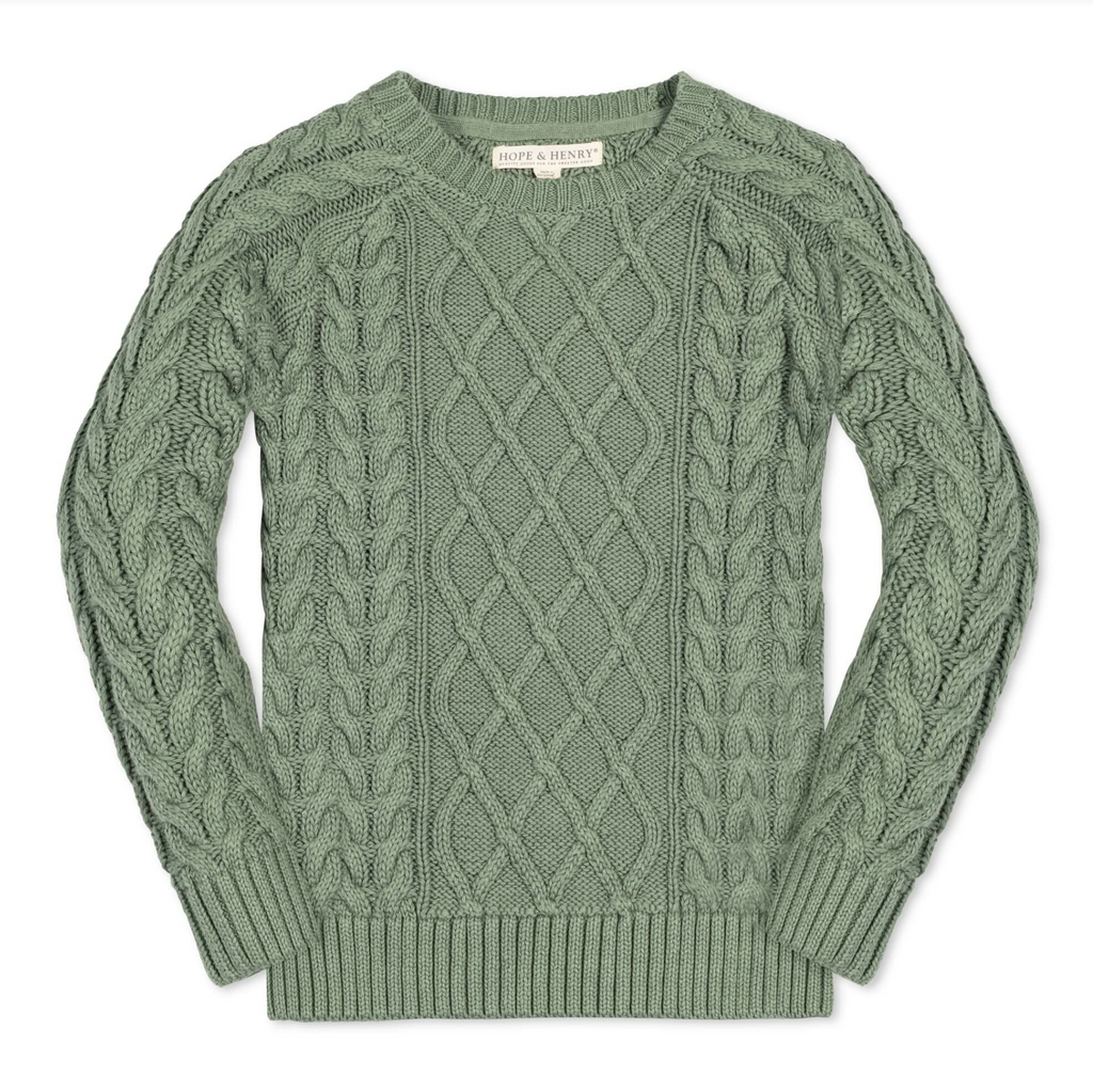 Organic Raglan Fisherman Sweater