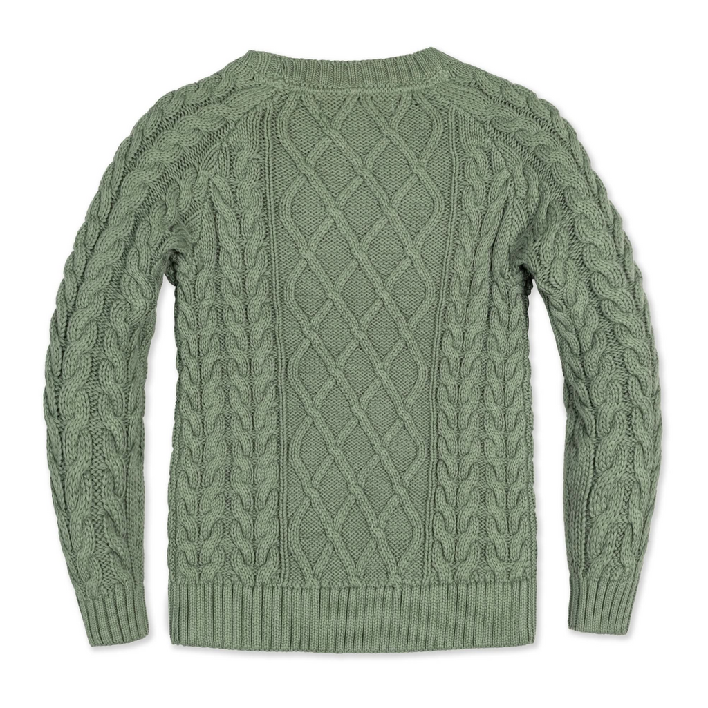 Organic Raglan Fisherman Sweater