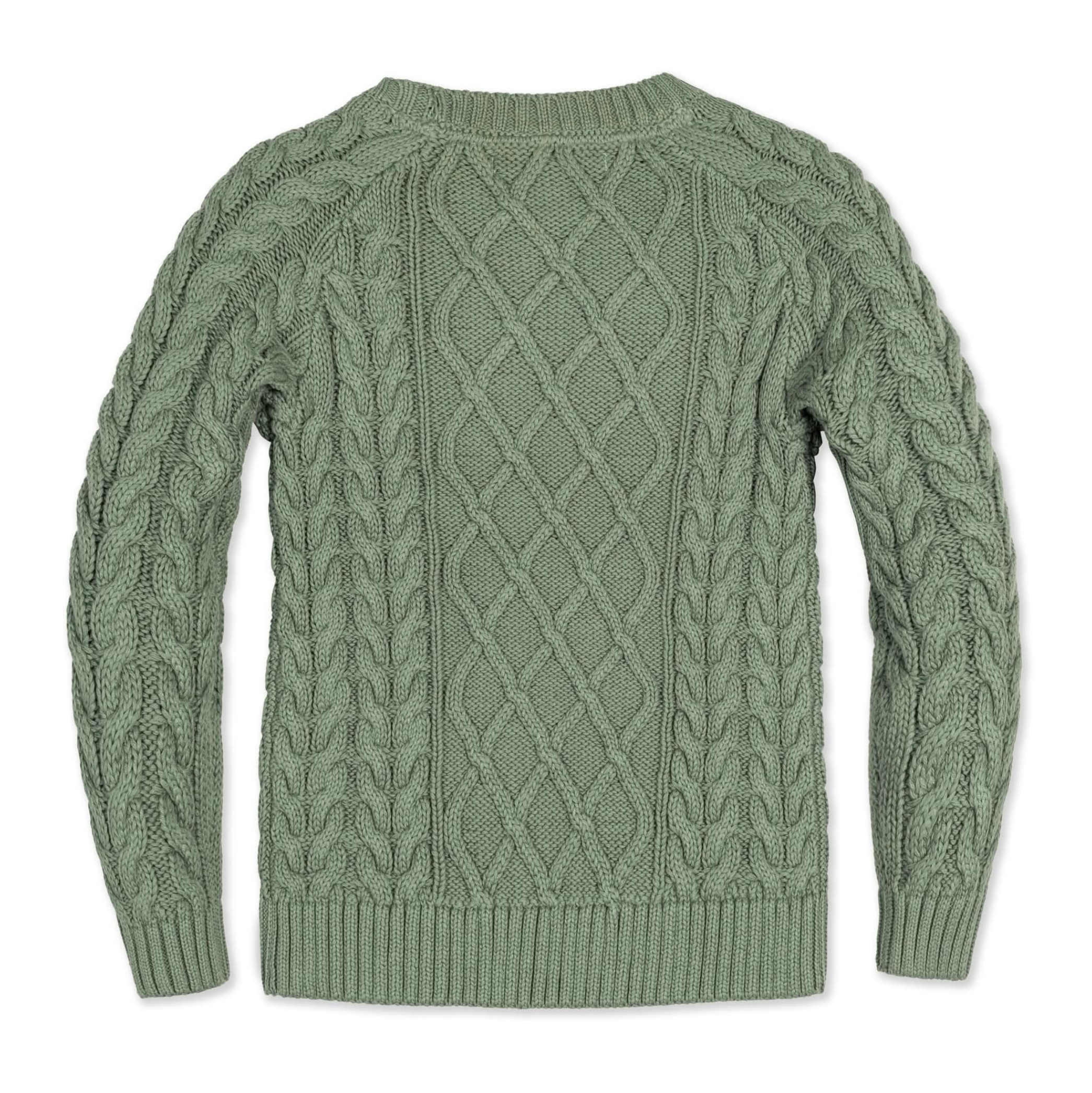Organic Raglan Fisherman Sweater