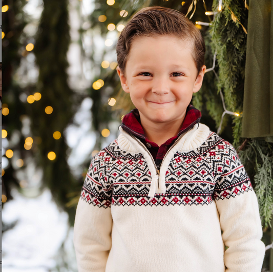 Organic Half Zip Ski Sweater