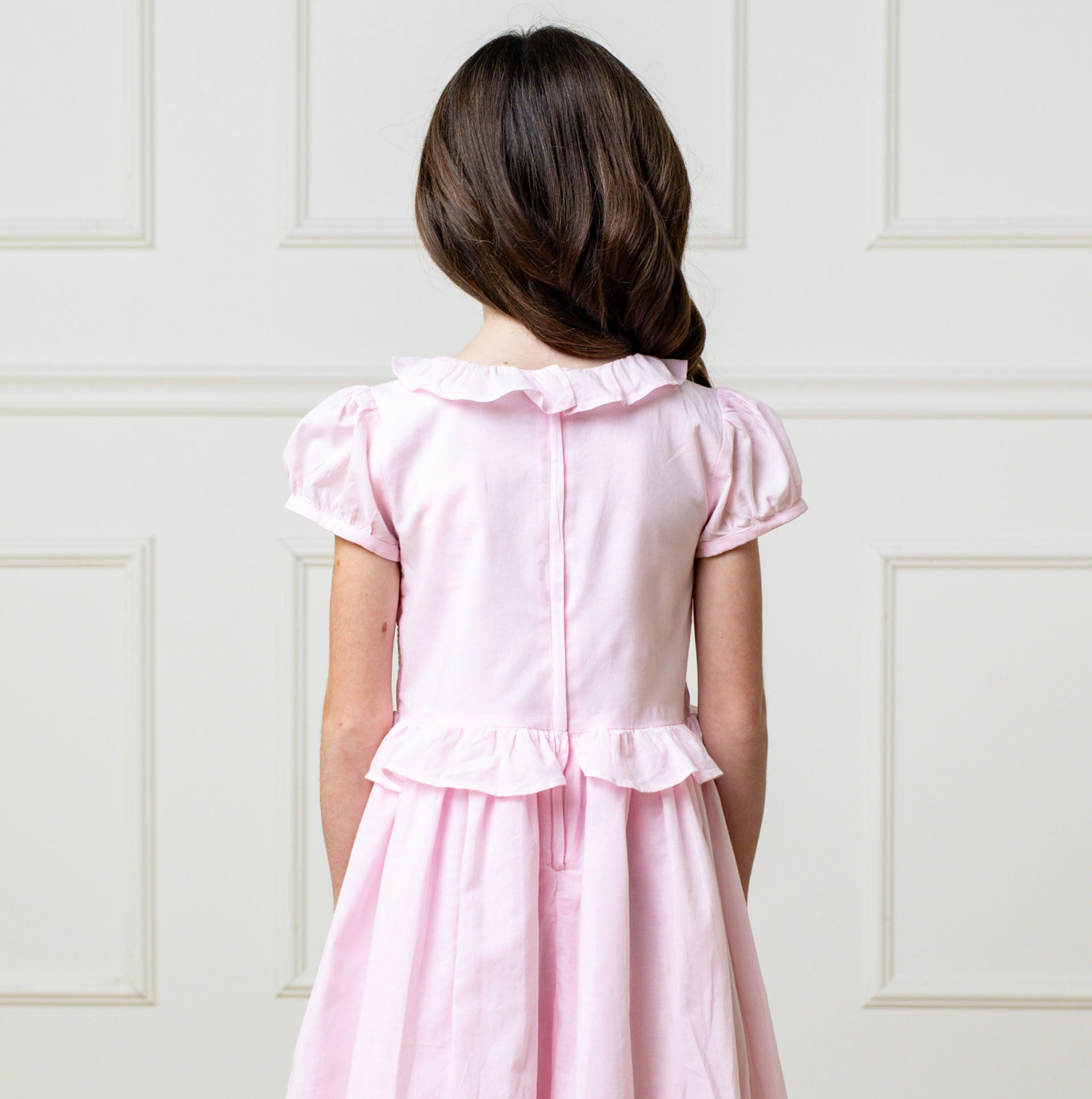 Organic Puff Sleeve Smocked Party Dress
