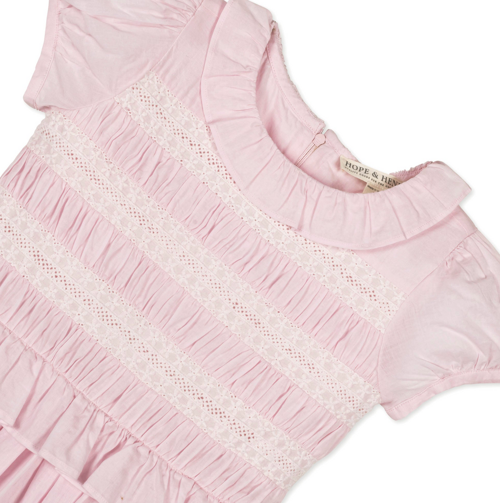 Organic Puff Sleeve Smocked Party Dress