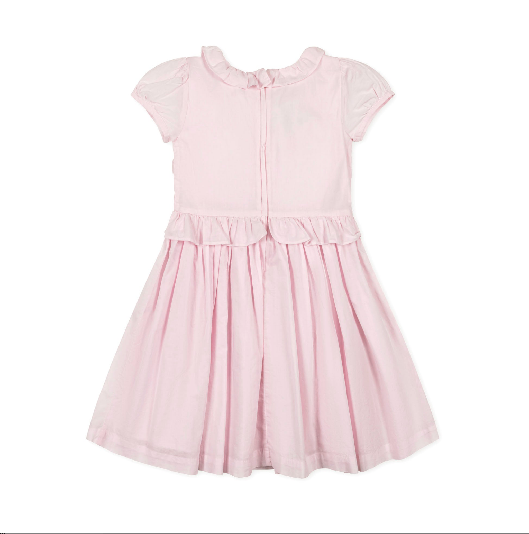 Organic Puff Sleeve Smocked Party Dress