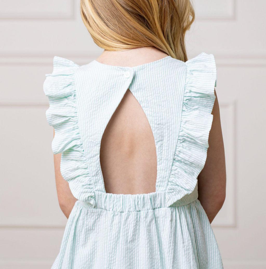 Organic Flutter Sleeve Open Back Dress