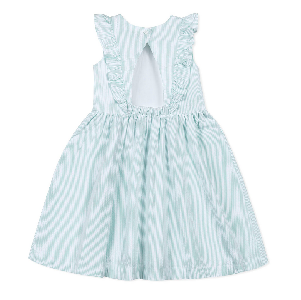 Organic Flutter Sleeve Open Back Dress