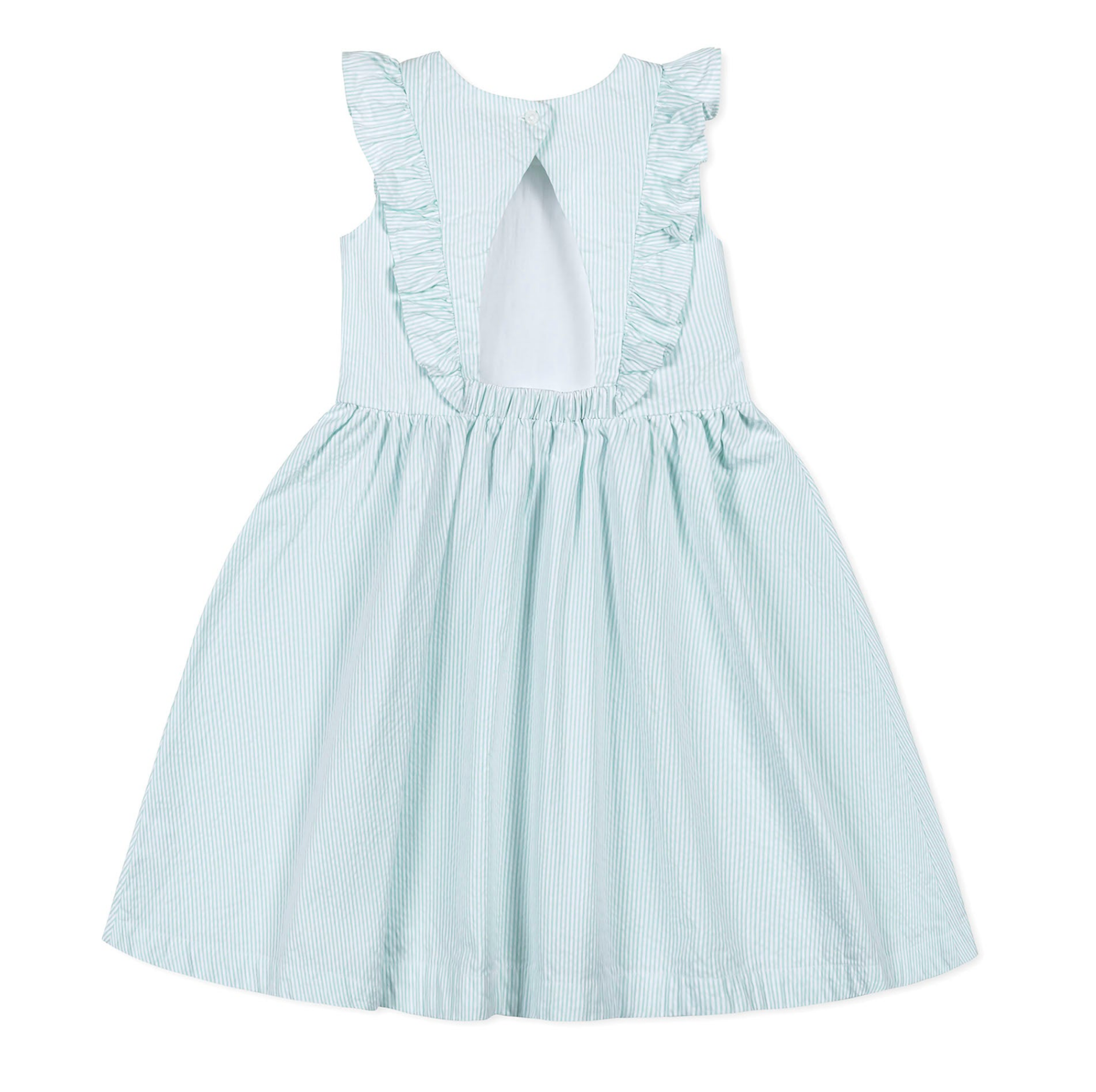 Organic Flutter Sleeve Open Back Dress