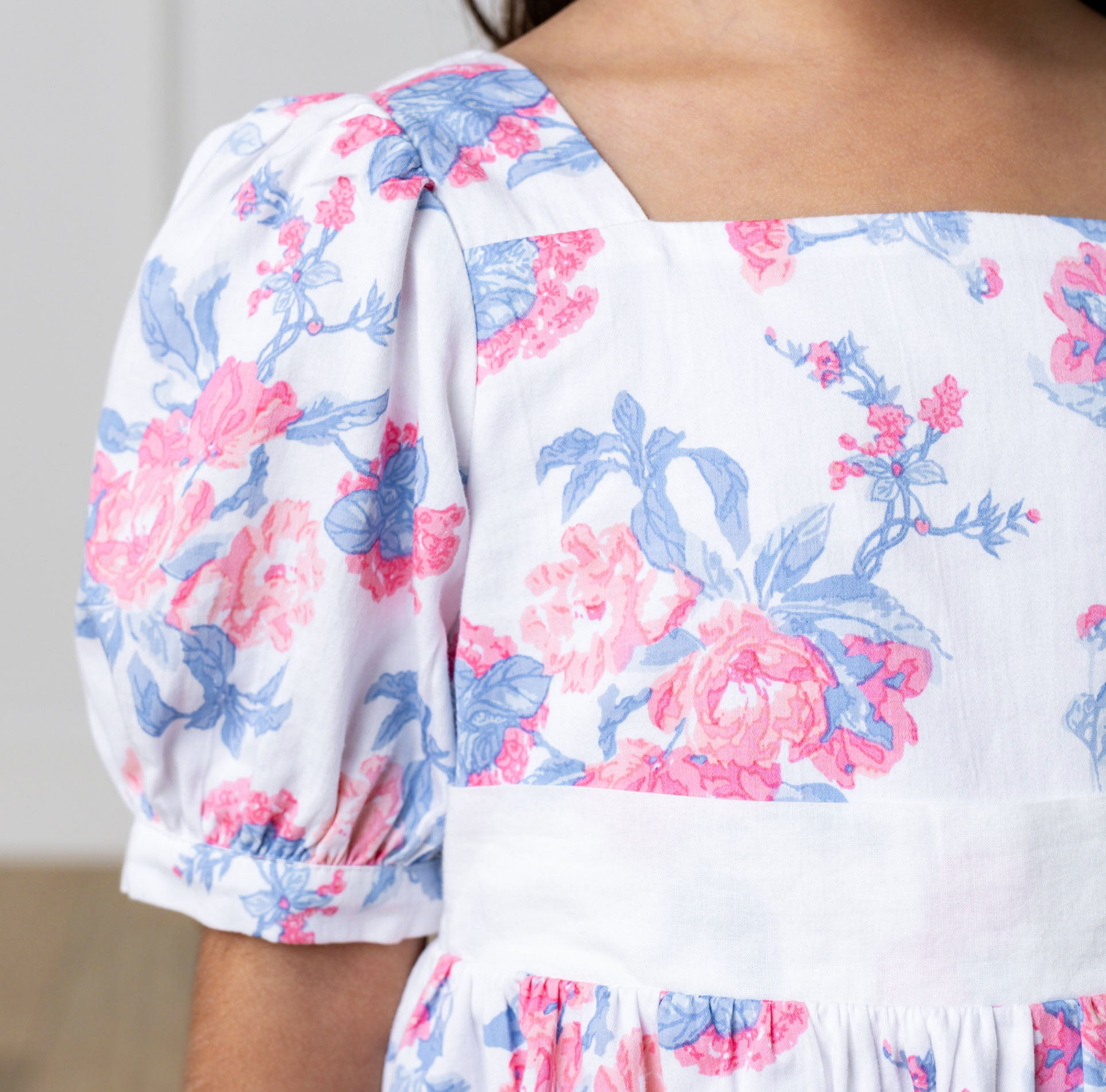 Organic Puff Sleeve Party Dress