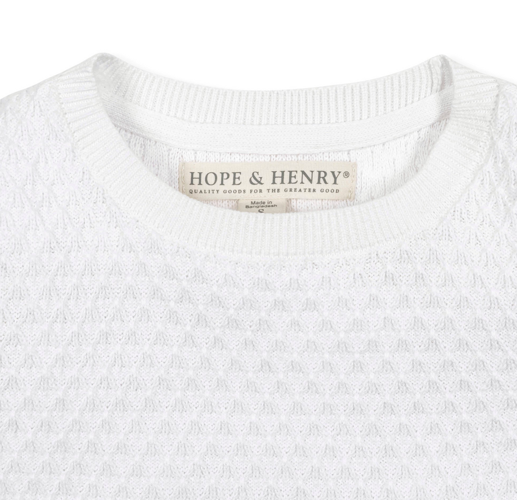 Organic Ruffle Edge Sweater Top