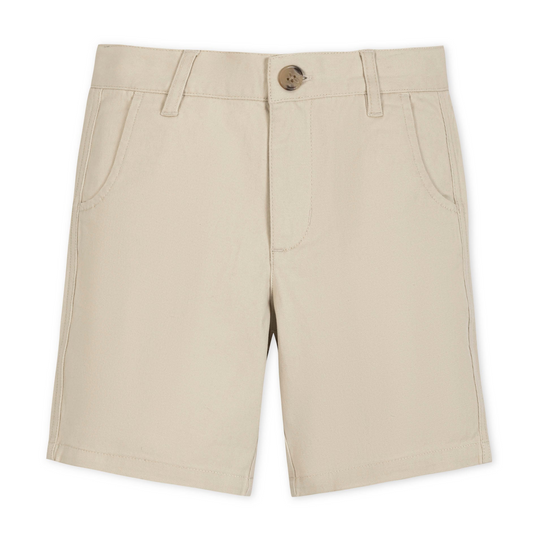 Khaki Organic Stretch Chino Short