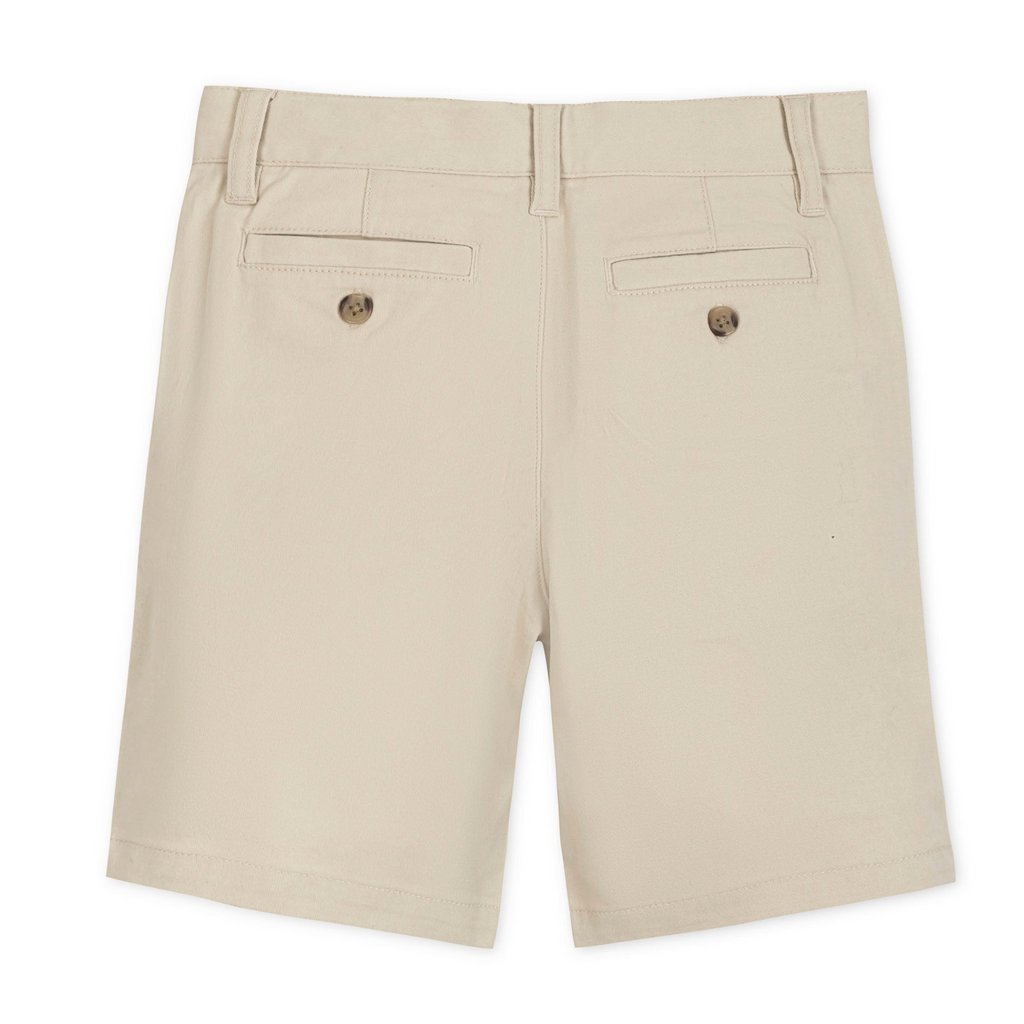 Khaki Organic Stretch Chino Short