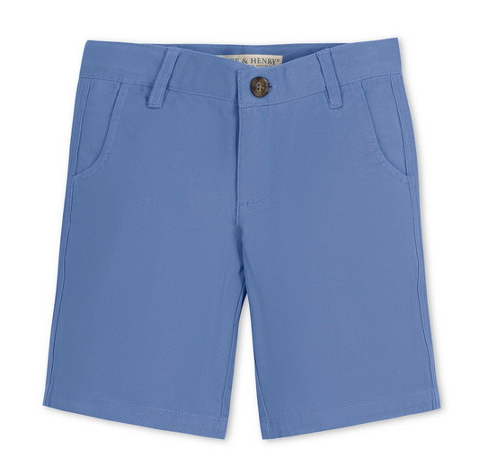 Blue Organic Stretch Chino Short