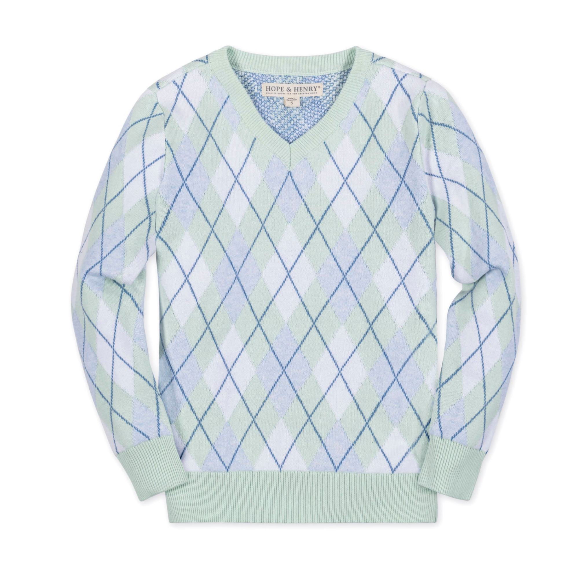 Organic Fine Gauge V-Neck Sweater