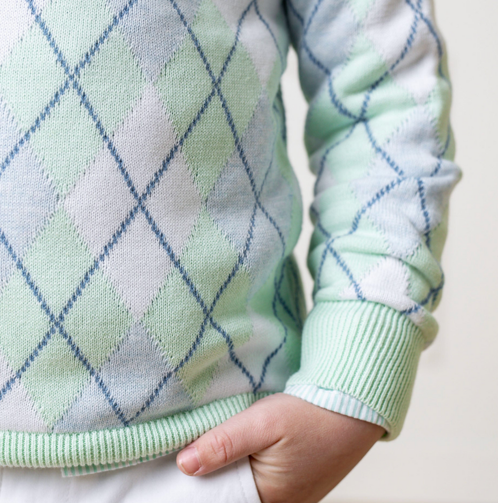 Organic Fine Gauge V-Neck Sweater
