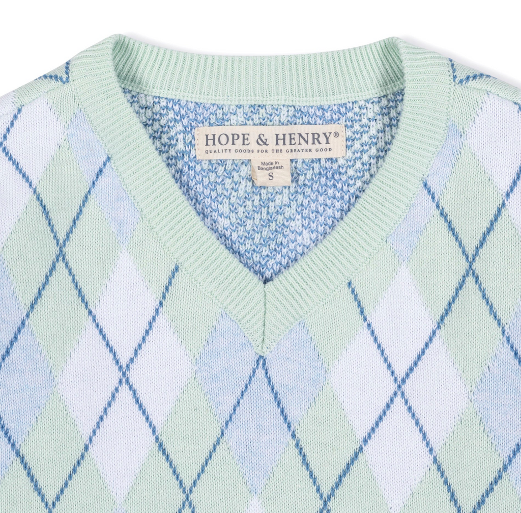 Organic Fine Gauge V-Neck Sweater