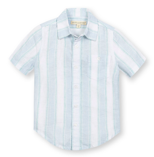 Costal Cottage Stripe Linen Shirt