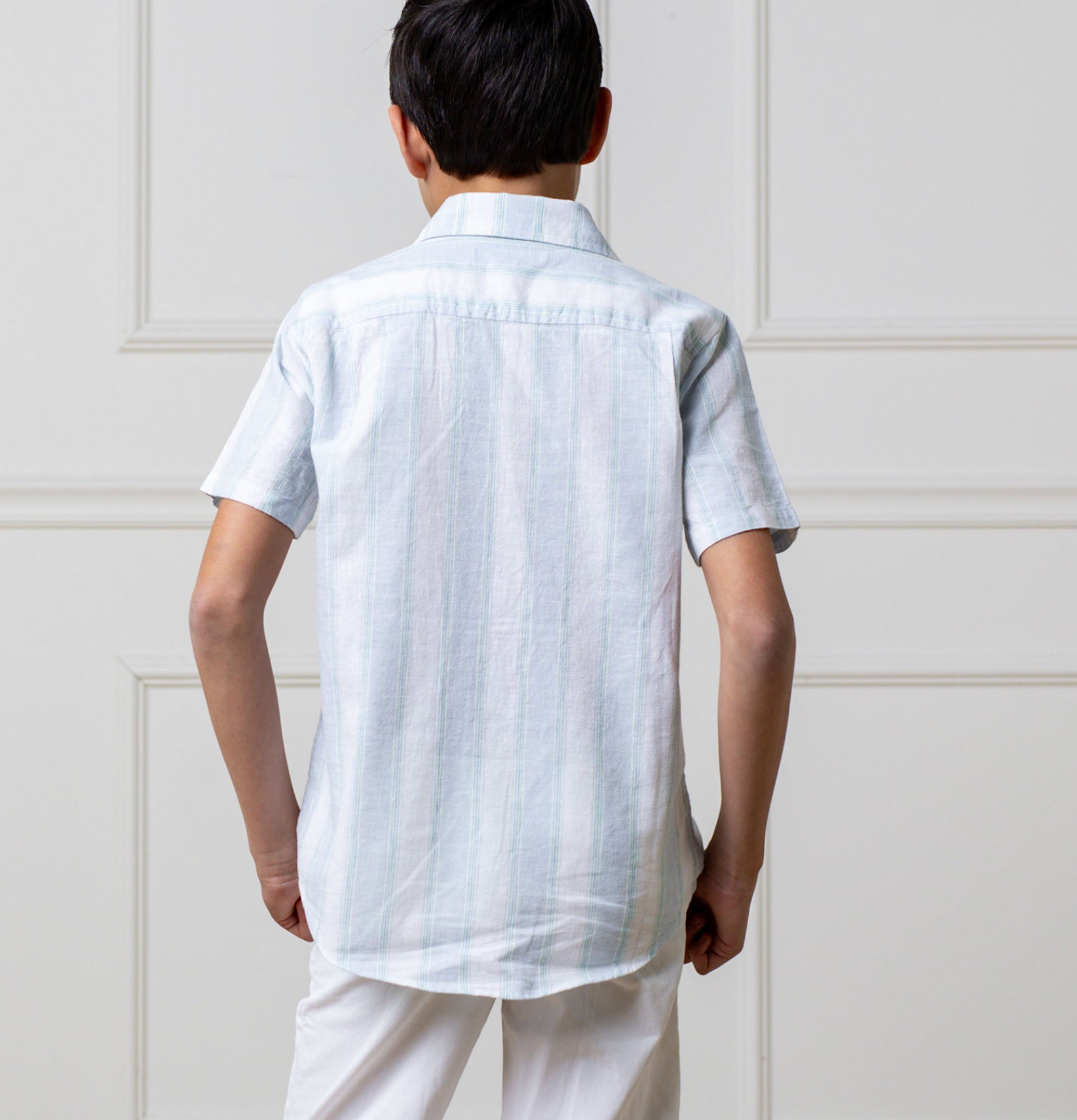 Costal Cottage Stripe Linen Shirt