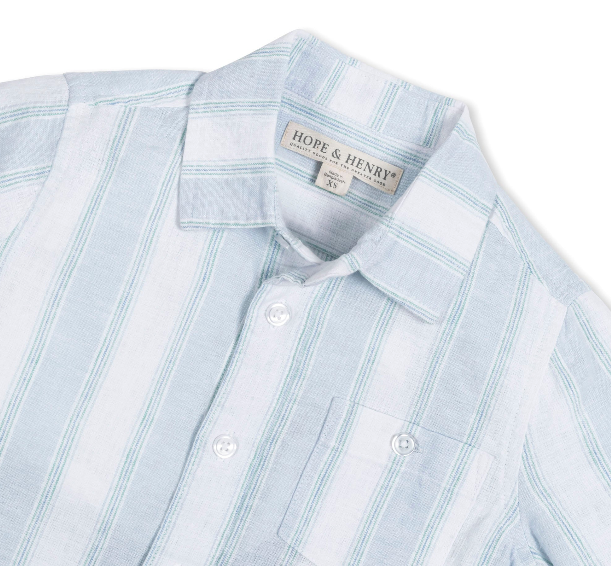 Costal Cottage Stripe Linen Shirt
