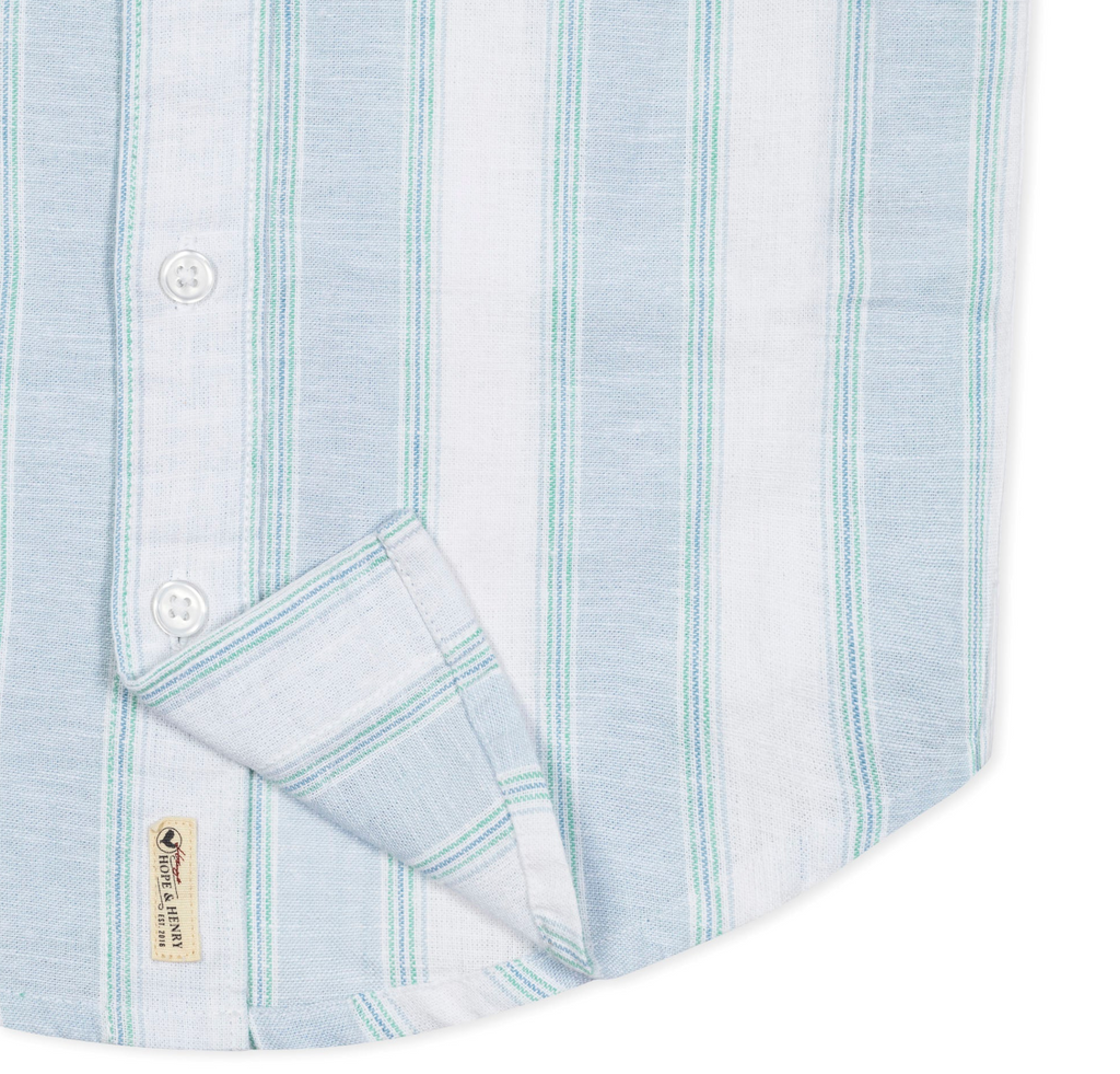 Costal Cottage Stripe Linen Shirt