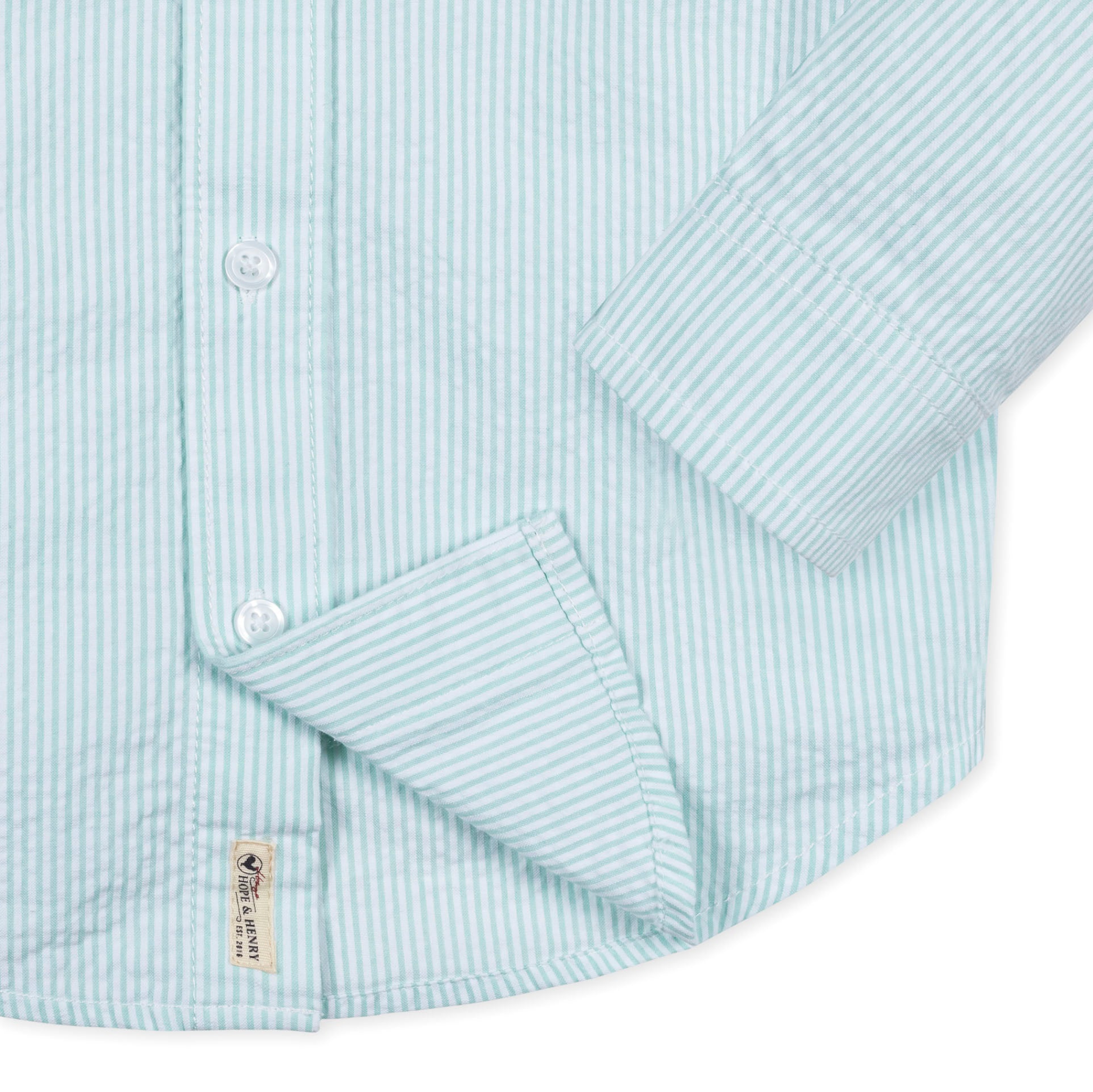 Mint Organic Seersucker Shirt