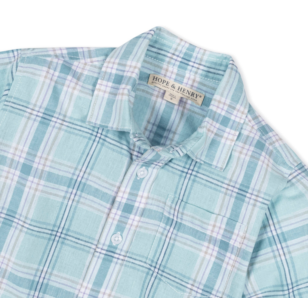 Tea Room Blue Plaid Shirt
