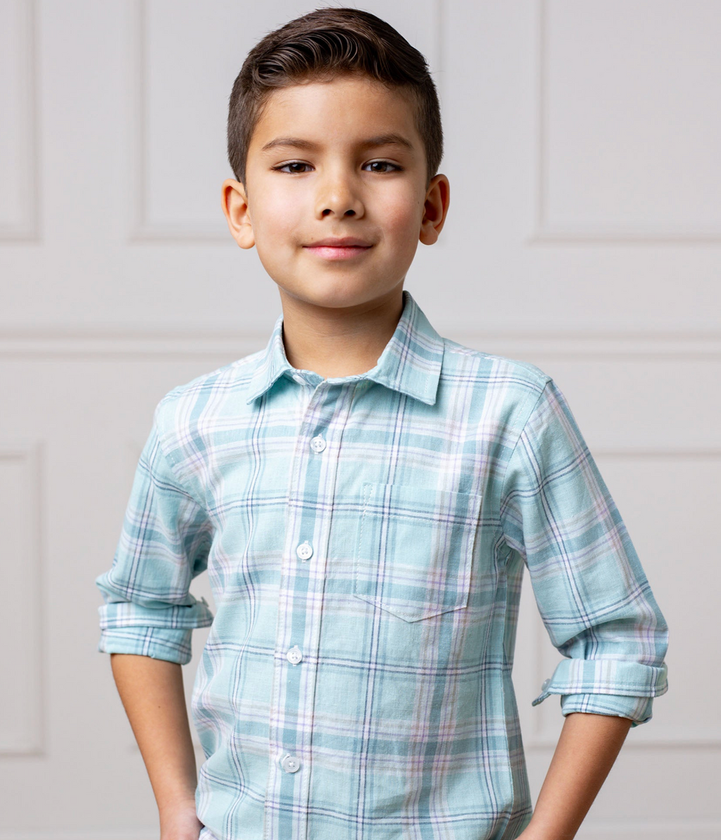 Tea Room Blue Plaid Shirt