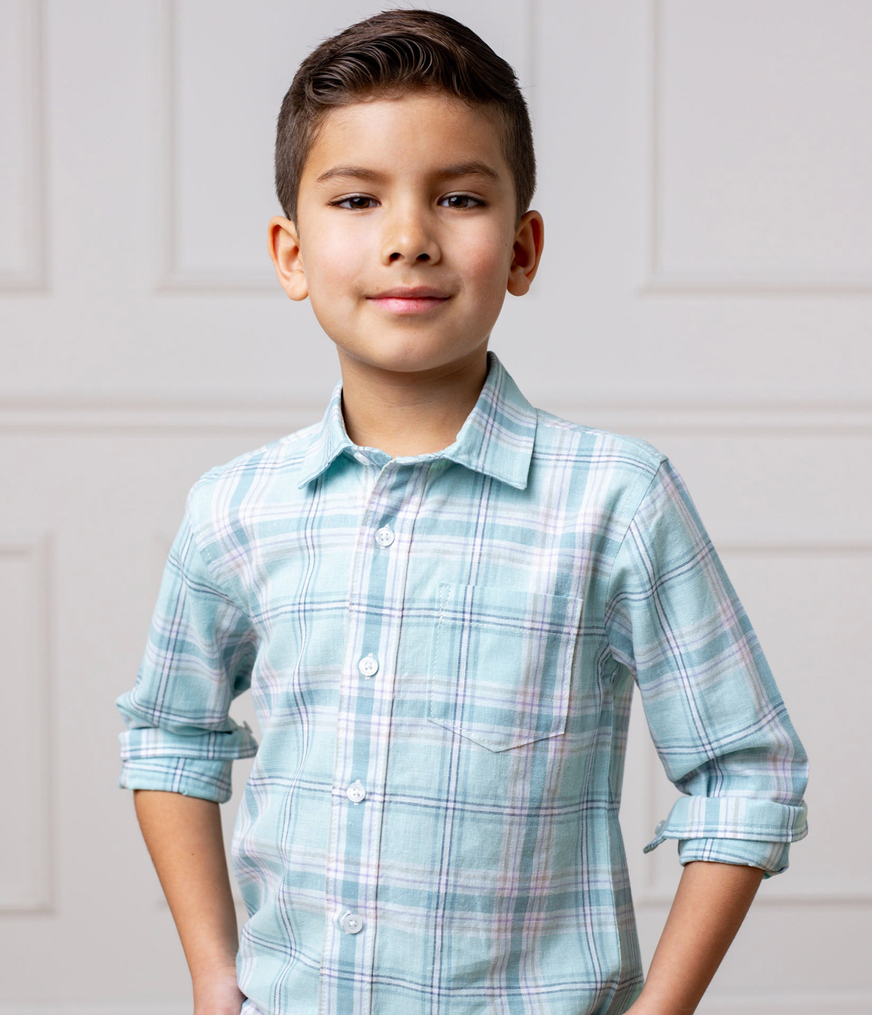 Tea Room Blue Plaid Shirt