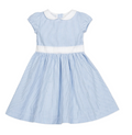 Organic Seersucker Peter Pan Collar Dress